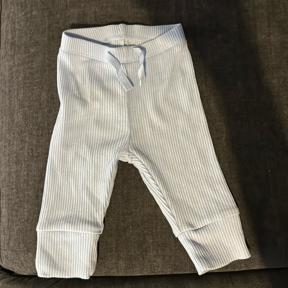 Infant pants 0-3 mo. Light blue. Worn once